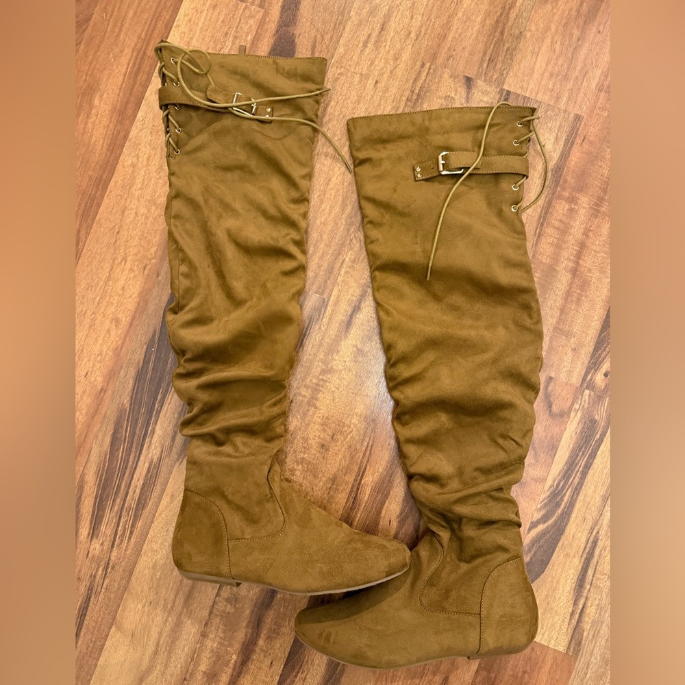Brown Over-the-Knee Boots